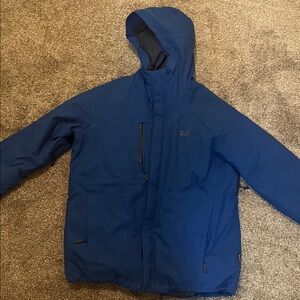 Jack Wolfskin Men's Deep Blue Hooded Ski Jacket